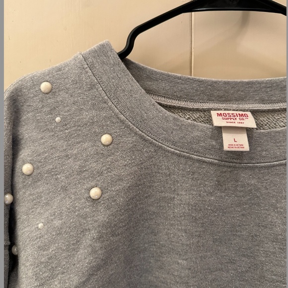 Mossimo Supply Co. Pearl Grey Sweatshirt - Picture 3 of 3